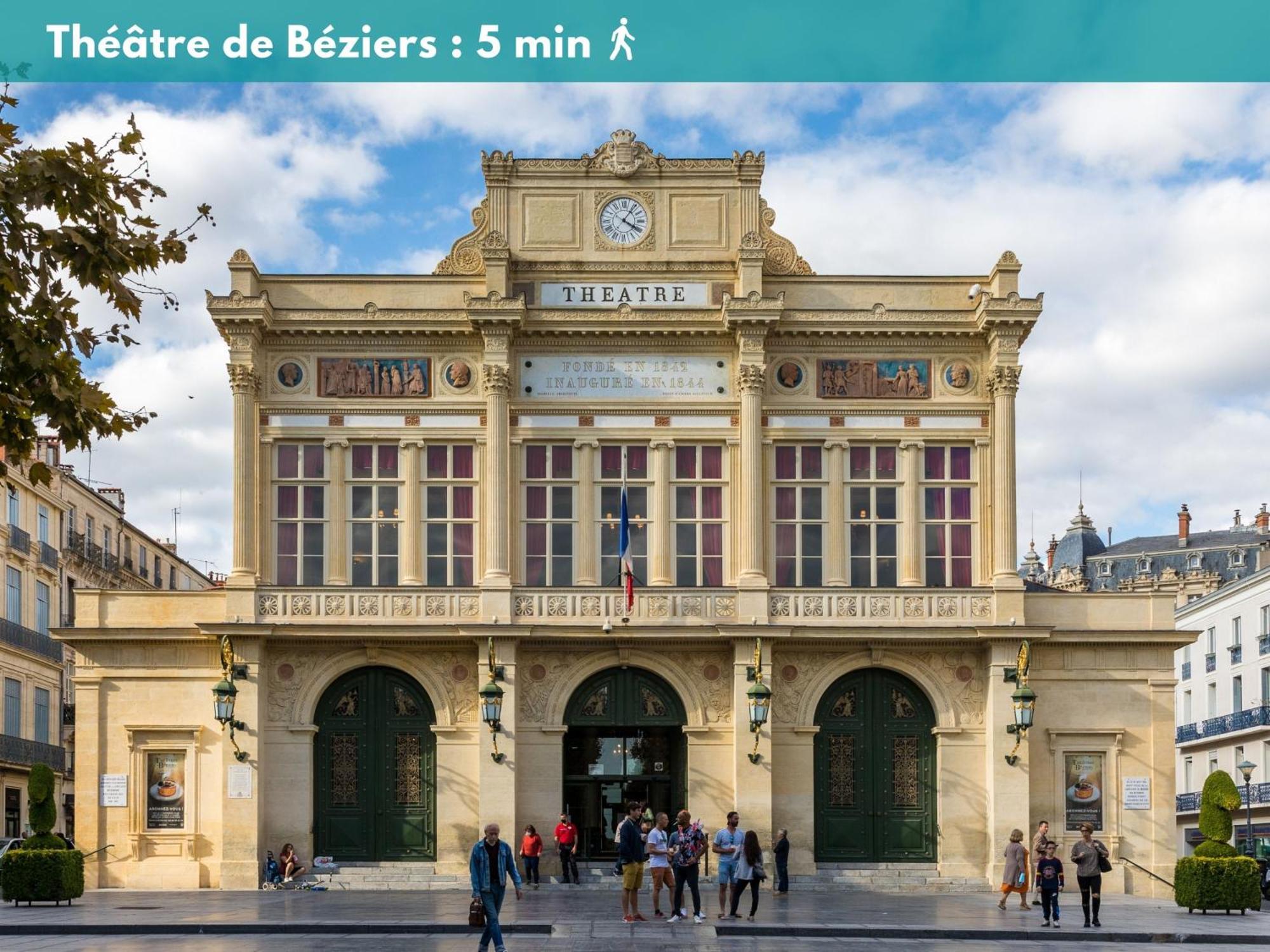 Elegant Studio Climatise 'Alma 2' - Coeur De Beziers - Wifi Fibre - Netflix 외부 사진